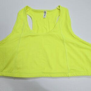 Nwot ALO SPORT - 3XL Women’s Sports Bra Racerback Athletic Gym In Neon Yellow